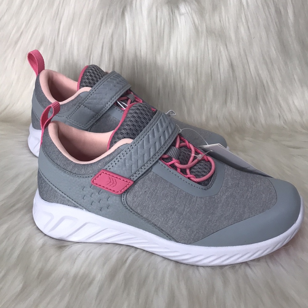 Kids' Jet Power Strap Sneakers Pink - All in Motion  Size 2